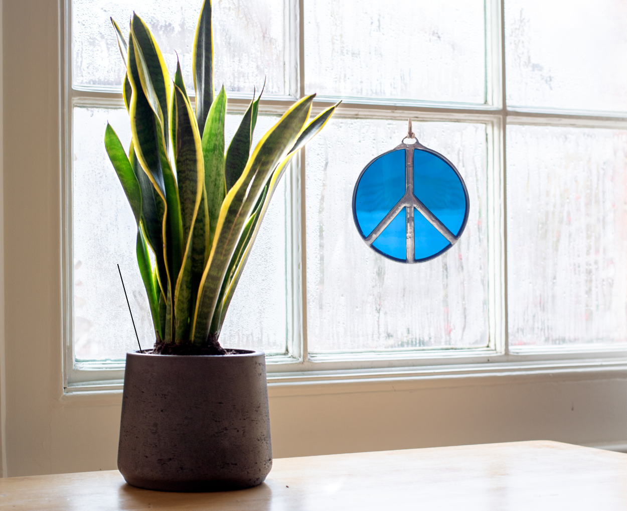 Samara Designs Studio - Wholesale Suncatcher - Glass Peace Sign Suncatcher27