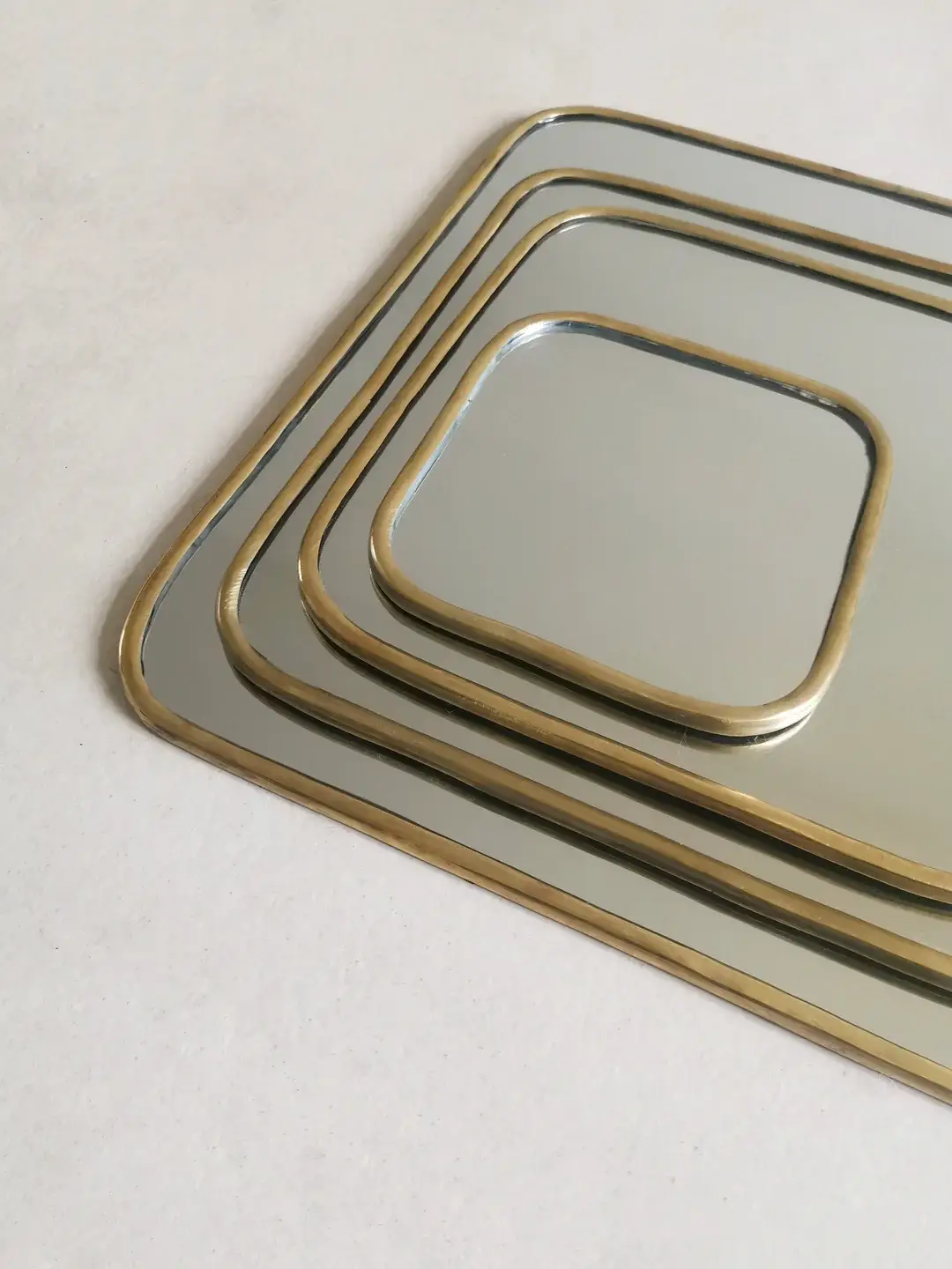 High crafty – Espelho de parede por atacado – Espelho Quadrado Marroquino Feito à Mão com Moldura de Latão Dourado6