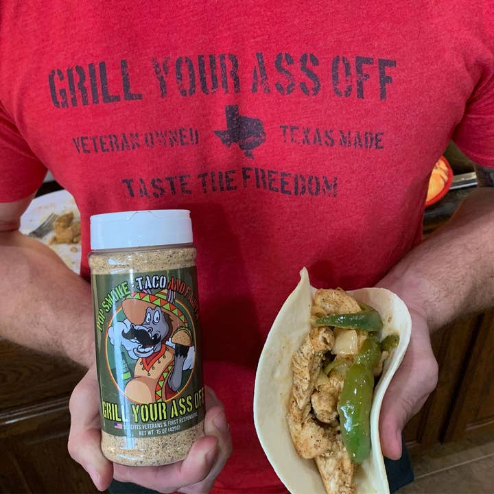 Grill Your Ass Off - Spices, Rubs, Seasonings, Sauces, Jerky - Wholesale Dried Spice Mix - Pop Smoke Taco & Fajita Seasoning – Bold Tex-Mex Flavor