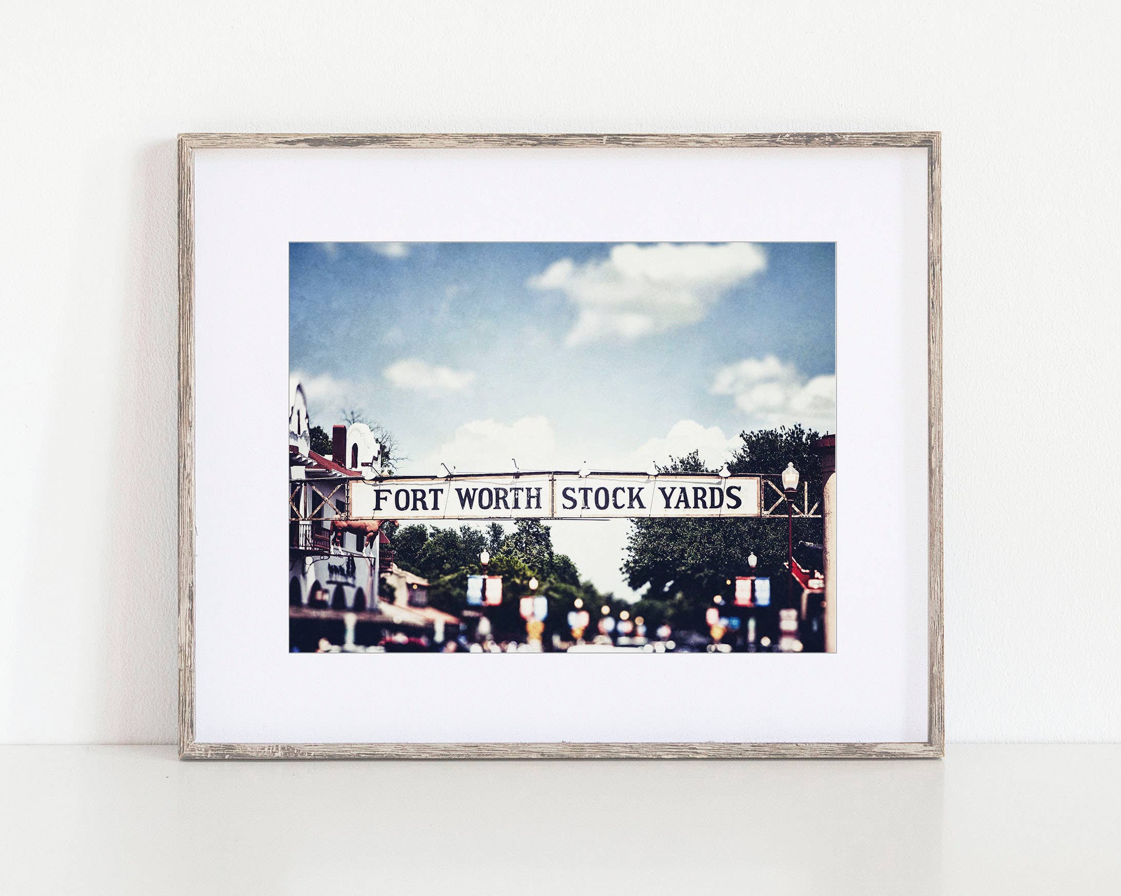 Lisa Russo Fine Art - Wholesale Art Print - Fort Worth Texas Stockyards Sign Art Print1
