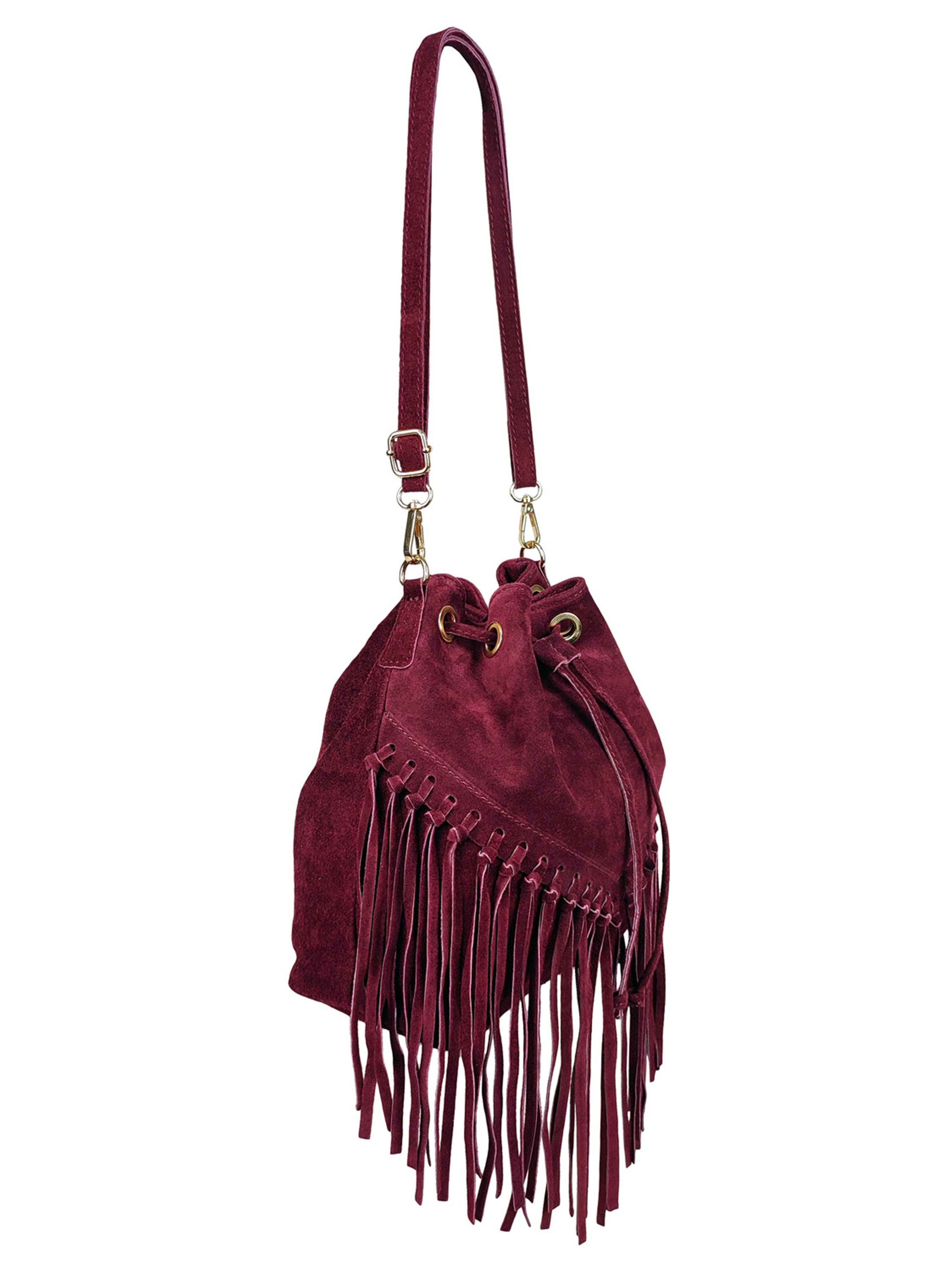 Florence Leather - Wholesale Shoulder Bag - Women's - Fringed suede bag1