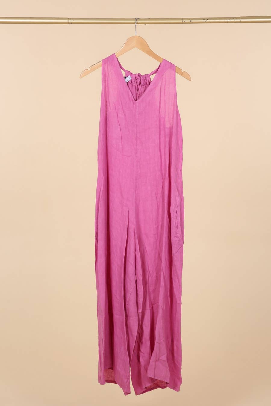 la maison des fibres naturelles – wholesale Jumpsuit – Women's – Sleeveless jumpsuit in 100% linen 6201421