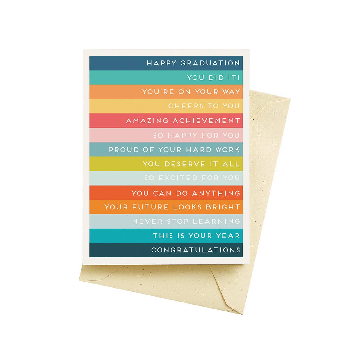 Seltzer Goods - Wholesale Graduation Card - Grad Stripes Graduation Cards