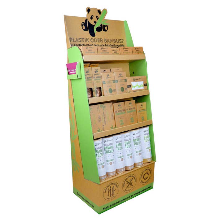 Pandoo badeværelsesdisplay med bestsellere for engroshandel hos Pandoo