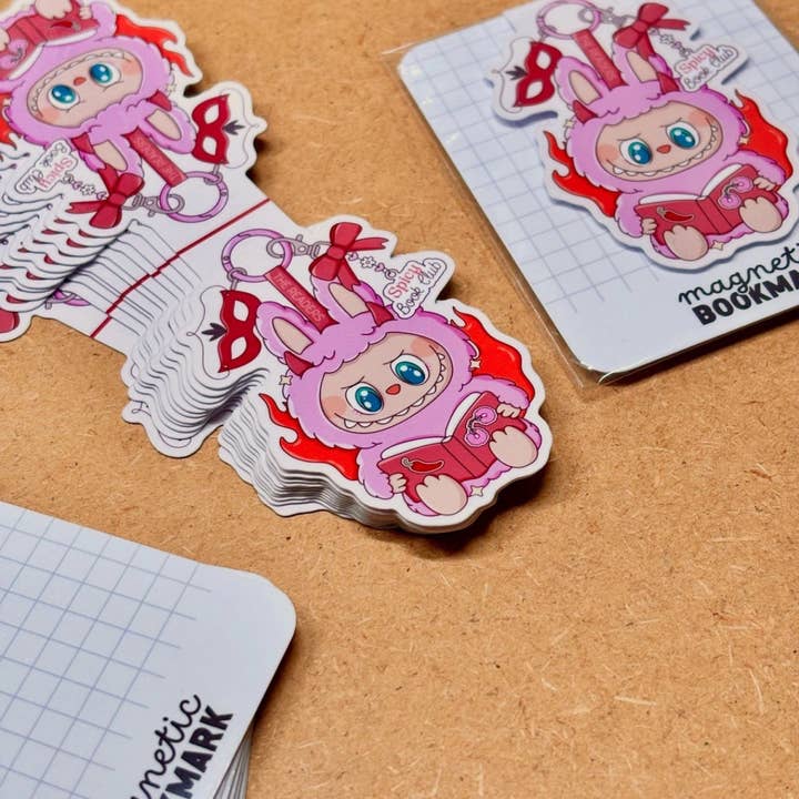 Stickiply - Wholesale Bookmark - Spicy Labubu | Magnetic Bookmark1