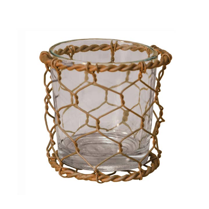Col House Designs - Wholesale Candle Holder - Chicken Wire Votive Holder
