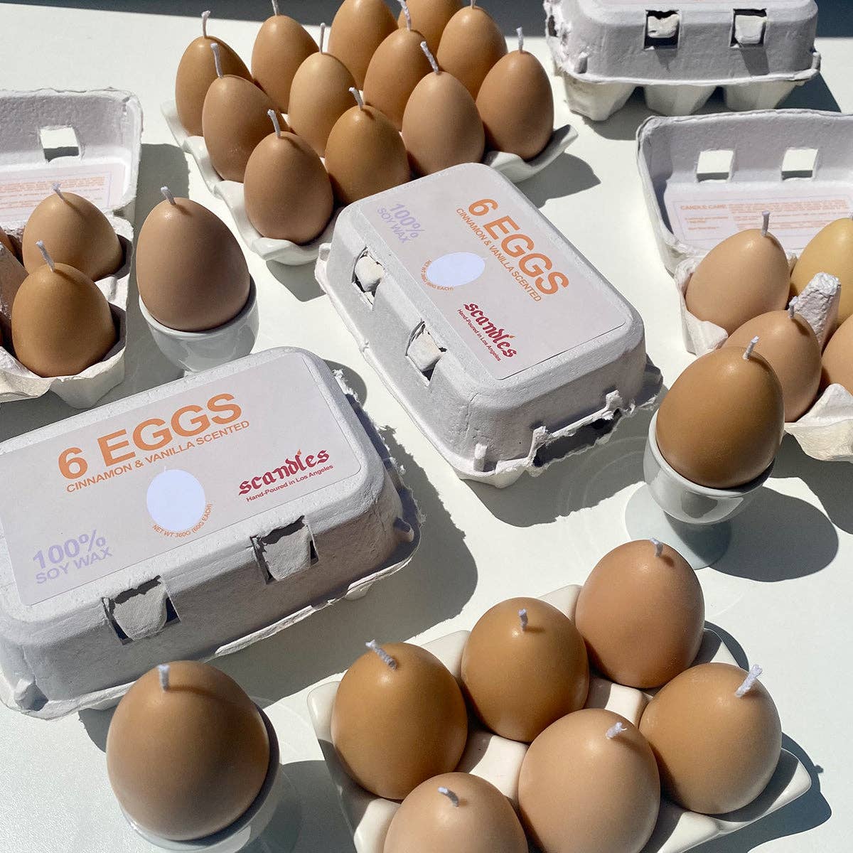 Eggshell Egg Candles - 6 Pack Box for wholesale on Faire7