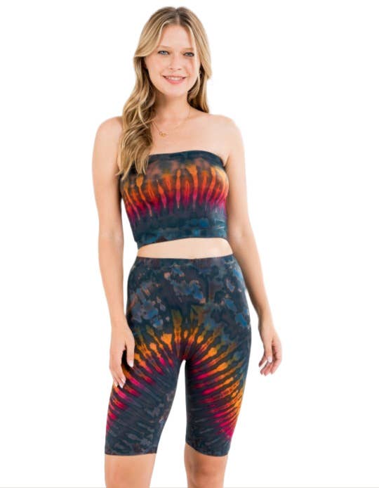 Kathmandu Imports – Großhandel Strickoberteil – Damen – Tie-Dye-Röhrenoberteil (TH-1552TOP)0