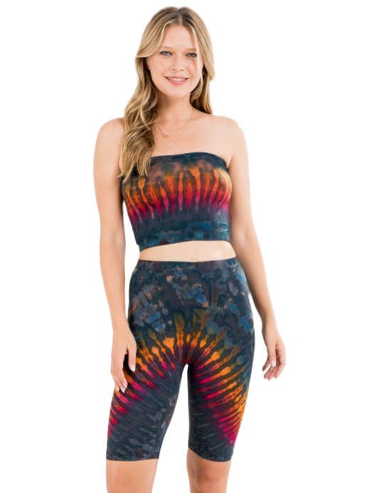 Kathmandu Imports – Großhandel Strickoberteil – Damen – Tie-Dye-Röhrenoberteil (TH-1552TOP)0