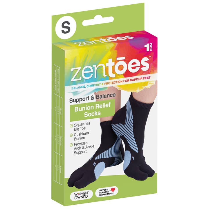 ZenToes - Wholesale Socks - Women's - Split-Toe Bunion Relief Socks - 1 Pair