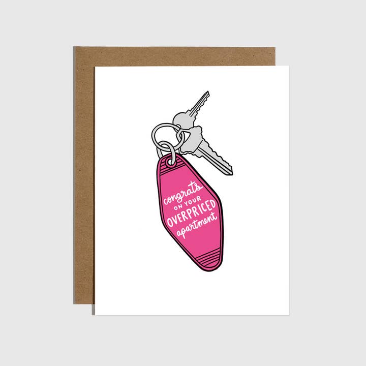Grattis till ditt överprisade lägenhetshem kort för wholesale av Brittany Paige