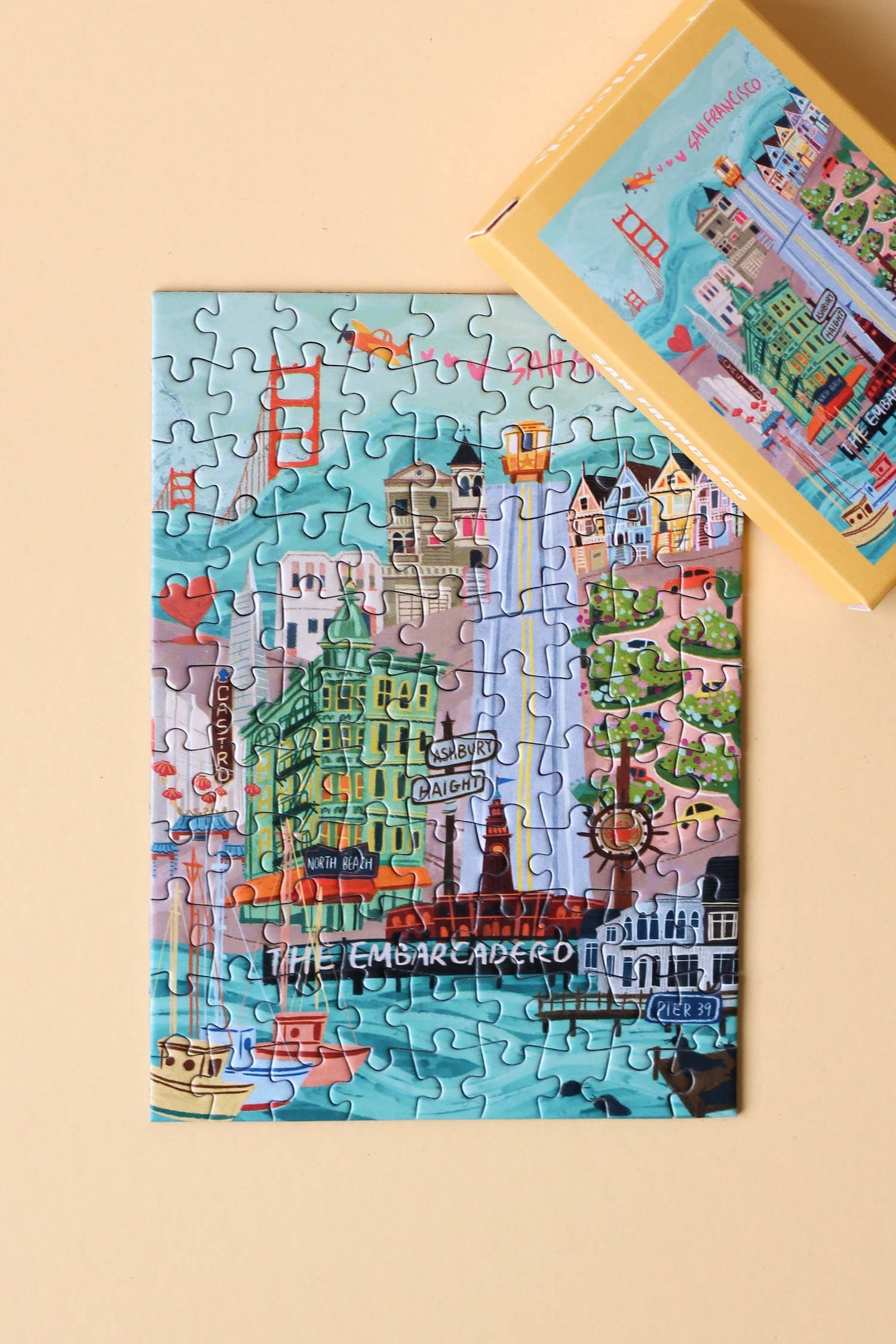Piecely Puzzles - Wholesale Puzzle - Adult - San Francisco mini puzzle, 99 pieces3