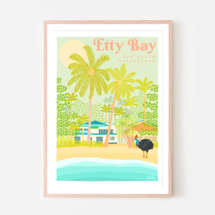 Designs by Claudia - Wholesale Art print - Etty Bay - Far North Queensland0