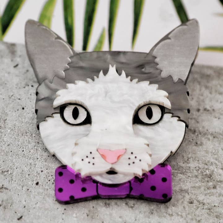 Porte-clés Ophelia le Chat pour la vente par Foxx & Ginger Jewellery