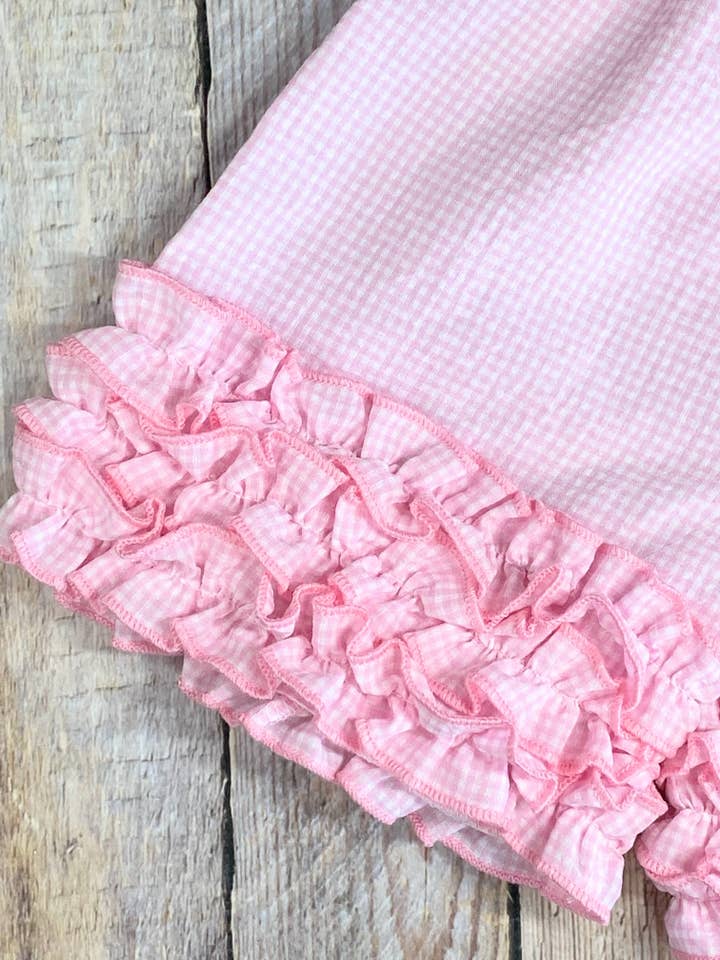 The Hair Bow Company - Wholesale Top & Short Set - Kids - Watermelon & Polka Dots Ruffled Shorts Set