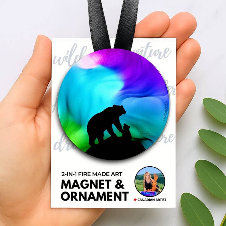 Wide Eyed Wonder - 2-In-1 Magnet Ornament - Pack of 6 or 12 for wholesale by Fire-Made Art