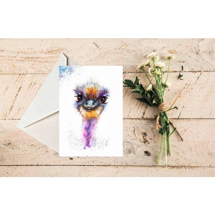 Emu Art Card for wholesale by bee.arts