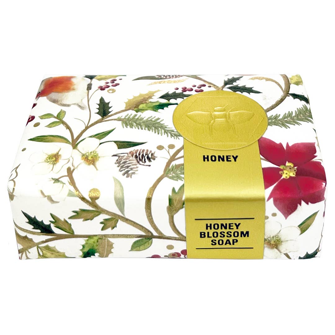 Honey House Naturals - Vente Pains de savon - Boîte de présentation de savon en papier pour les fêtes 18 pièces4