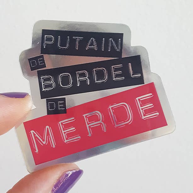 Sticker Fucking shit stationery office decor for wholesale by Ranafout