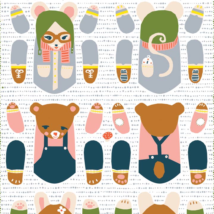 The Dreamers Softies Organic Cotton 10 Yard Bolt for wholesale by Little House Cottons