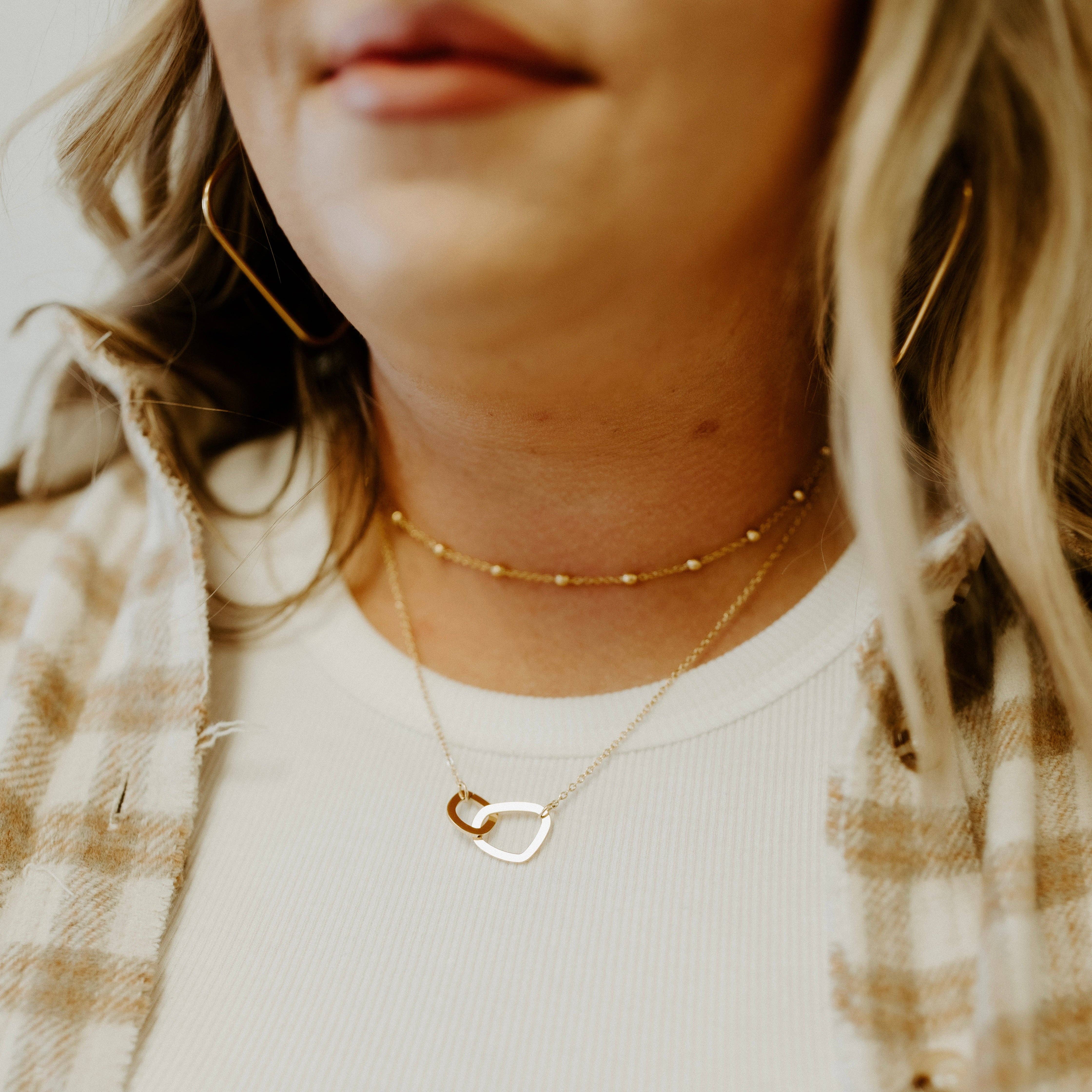 3Souls Company - Venta al por mayor Collares de cadenas y eslabones - Collar estilo gargantilla WS-Rohan con eslabones y cadena2