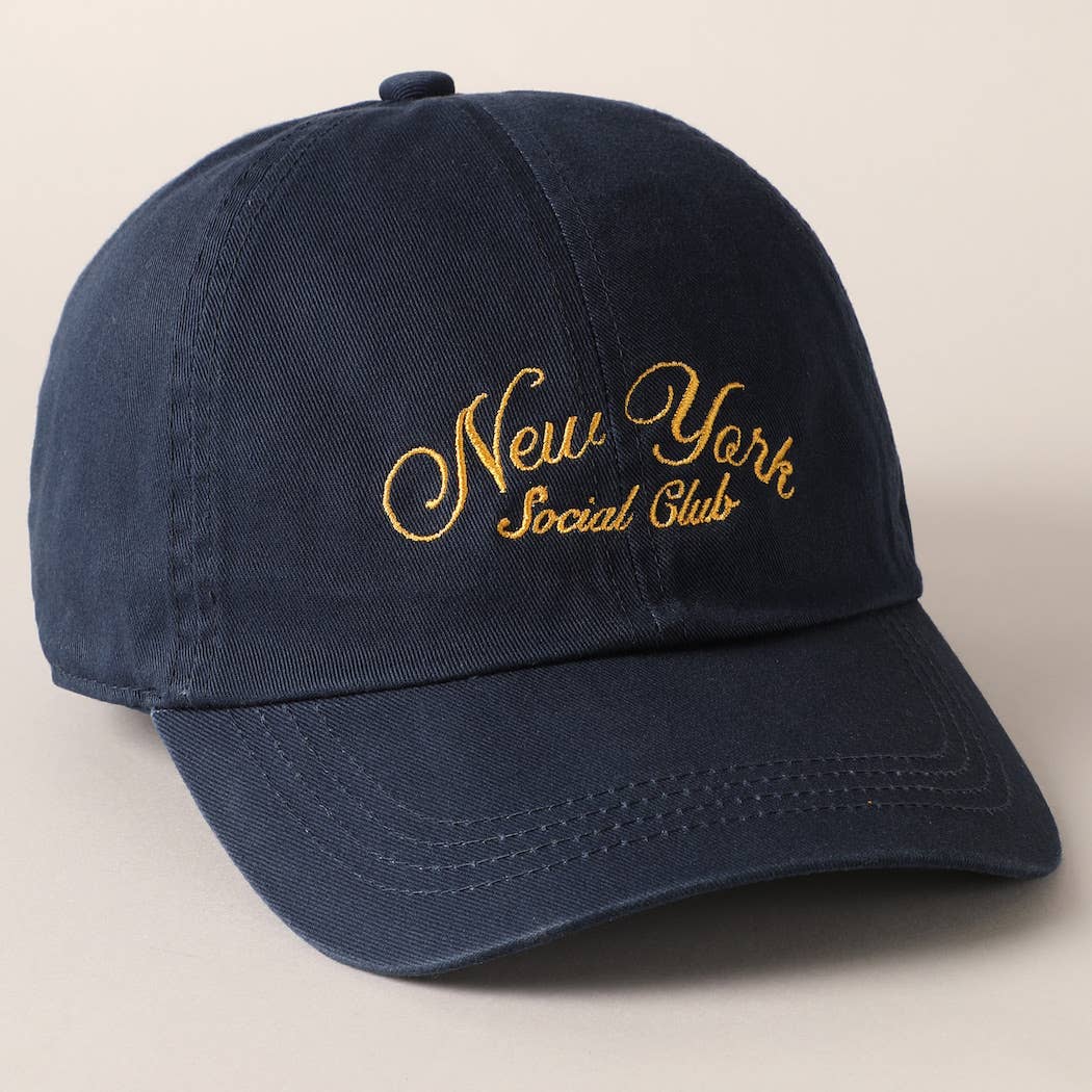 Fashion City - Wholesale Baseball Cap - Unisex - New York Social Club Text Embroidery Baseball Cap7