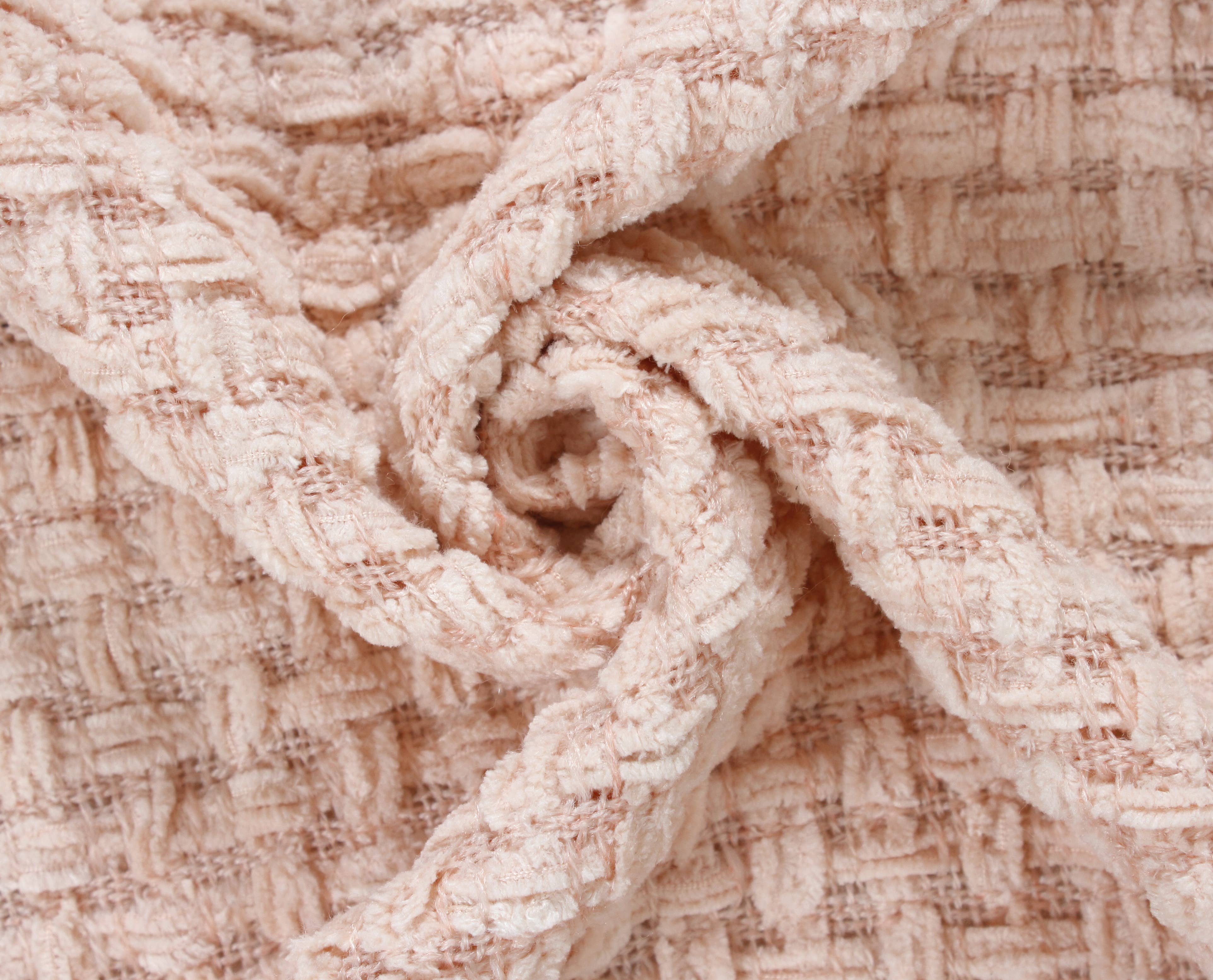 Fabstyles - Venta al por mayor Mantas de sofá - Manta Fabstyles tejida en chenilla con diseño de cesta, 127x152 cm (50x60 pulgadas)35