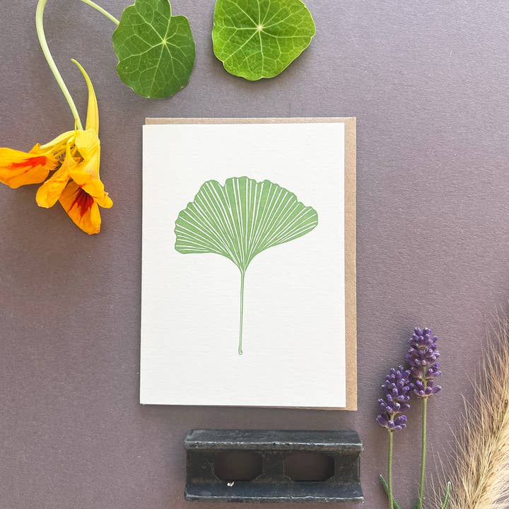 Penguin Ink – Cartão de saudação diária por atacado – Cartão Ginkgo