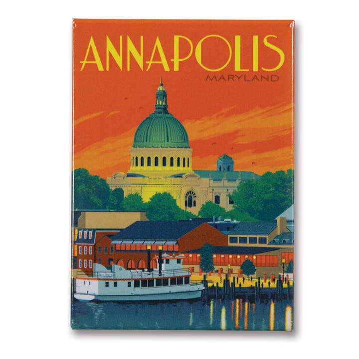 Tourist Courts - Wholesale Magnet - Annapolis, MD Metal Magnet