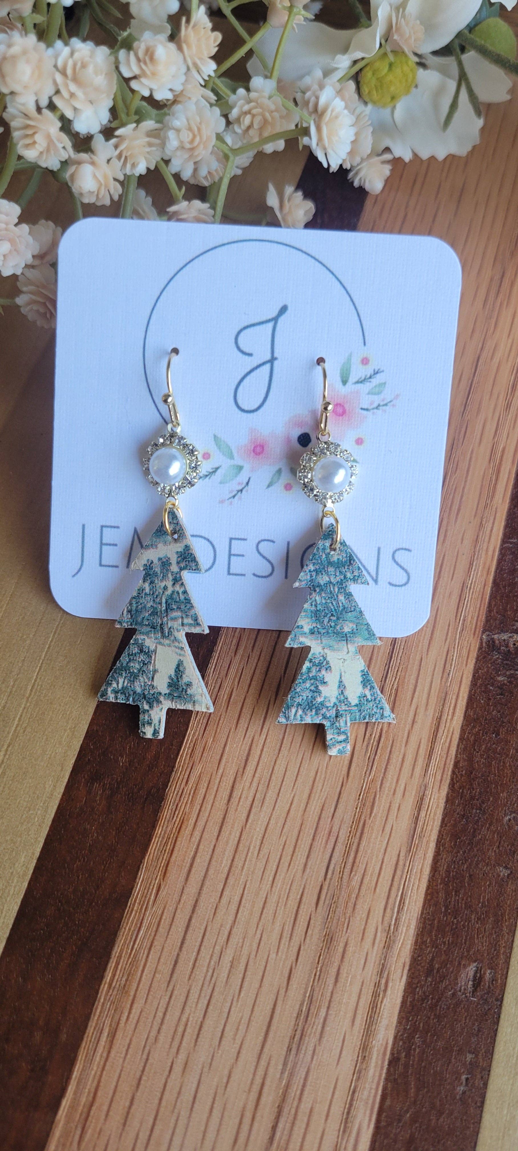 JEMdesigns - Wholesale Dangle Earrings - Christmas Tree Earrings