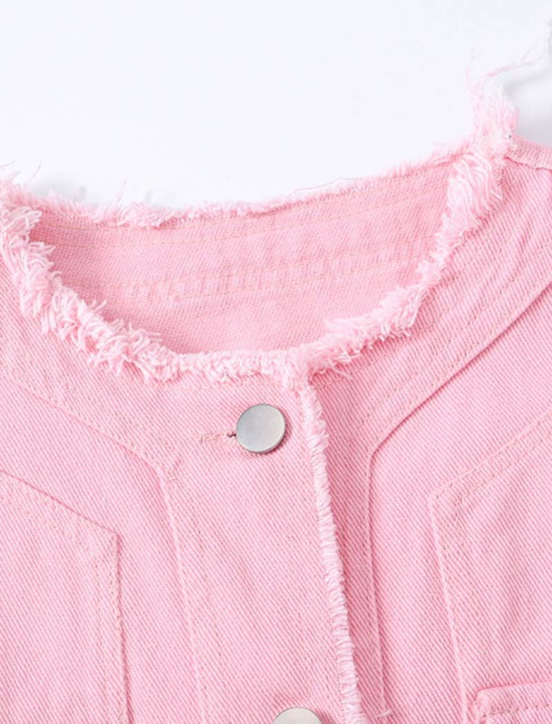 EmberLoom - Venta al por mayor Chaleco de abrigo - Mujer - Chaleco vaquero blanco sin mangas3