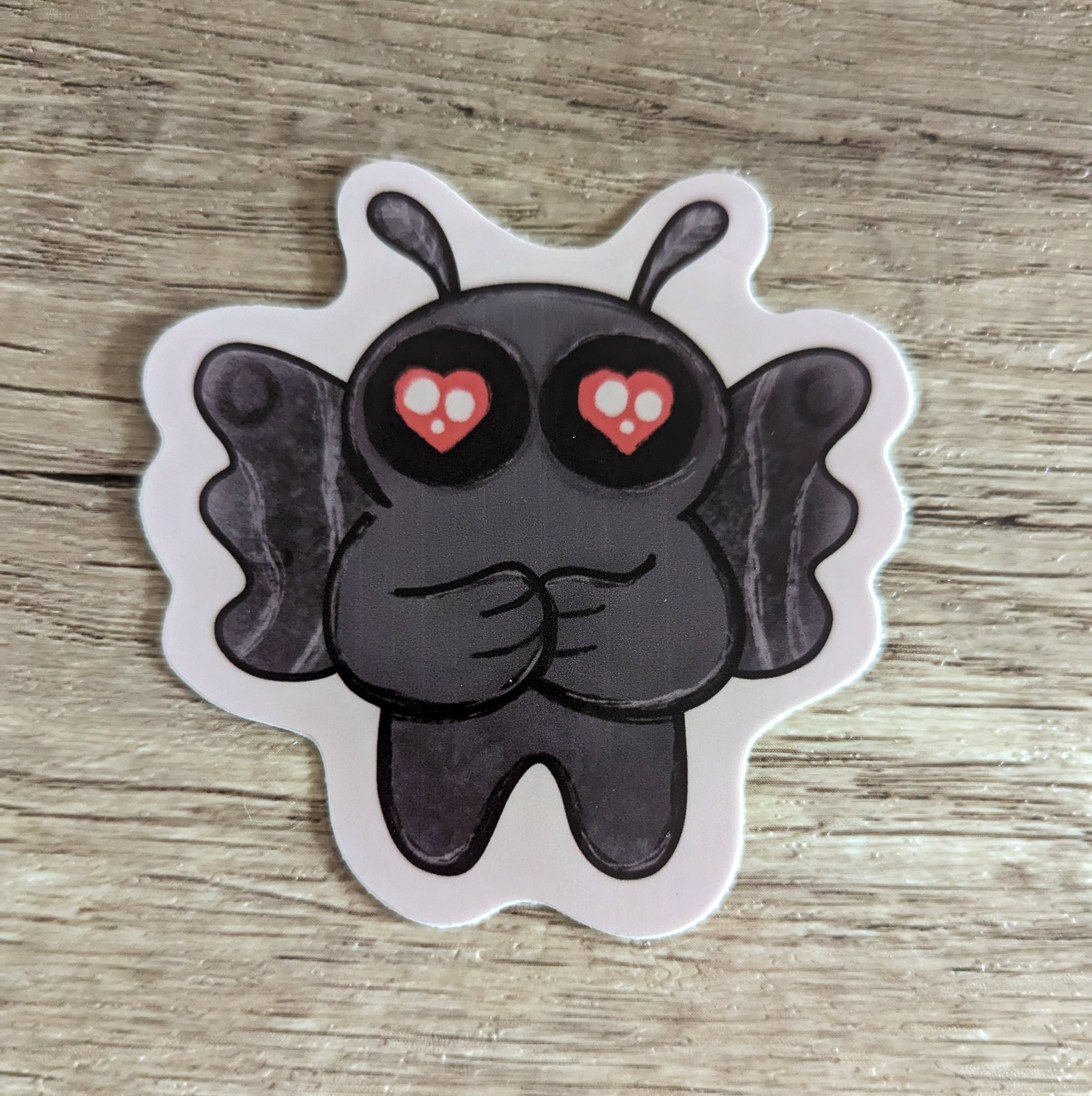Sadsquatch - Wholesale Sticker - Mothman - Spooky Cute Cryptid Cryptozoology Vinyl Sticker1