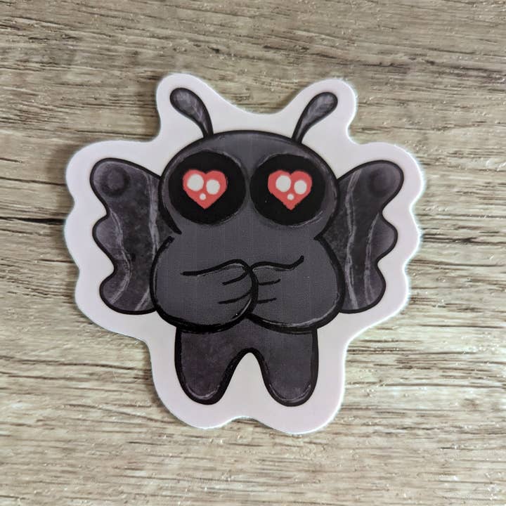 Sadsquatch - Wholesale Sticker - Mothman - Spooky Cute Cryptid Cryptozoology Vinyl Sticker1