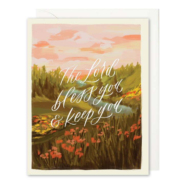Selah Paper - Wholesale Encouragement Card - Lord Bless You And Keep You Card