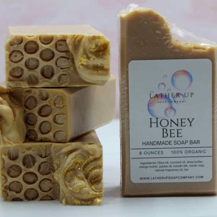 Lather Up Soap Company - Wholesale Bar Soap - Honey Bee Soap Bar2
