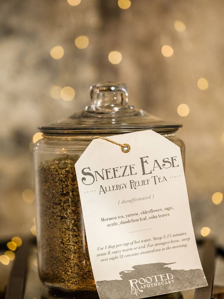 Thé anti-allergie Sneeze Ease (5 sachets) pour la vente par Rooted Apothecary