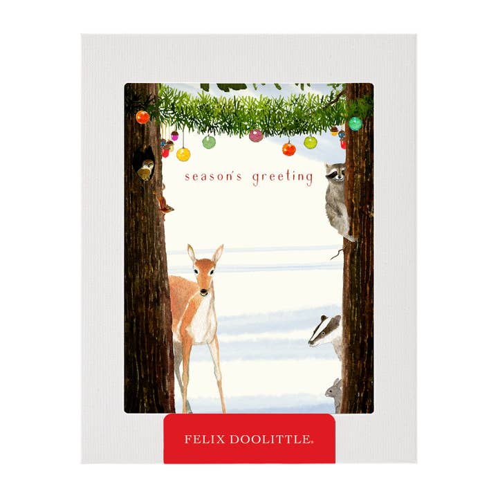 Woodland Greetings - Boxed Holiday Christmas Cards for wholesale by Felix Doolittle