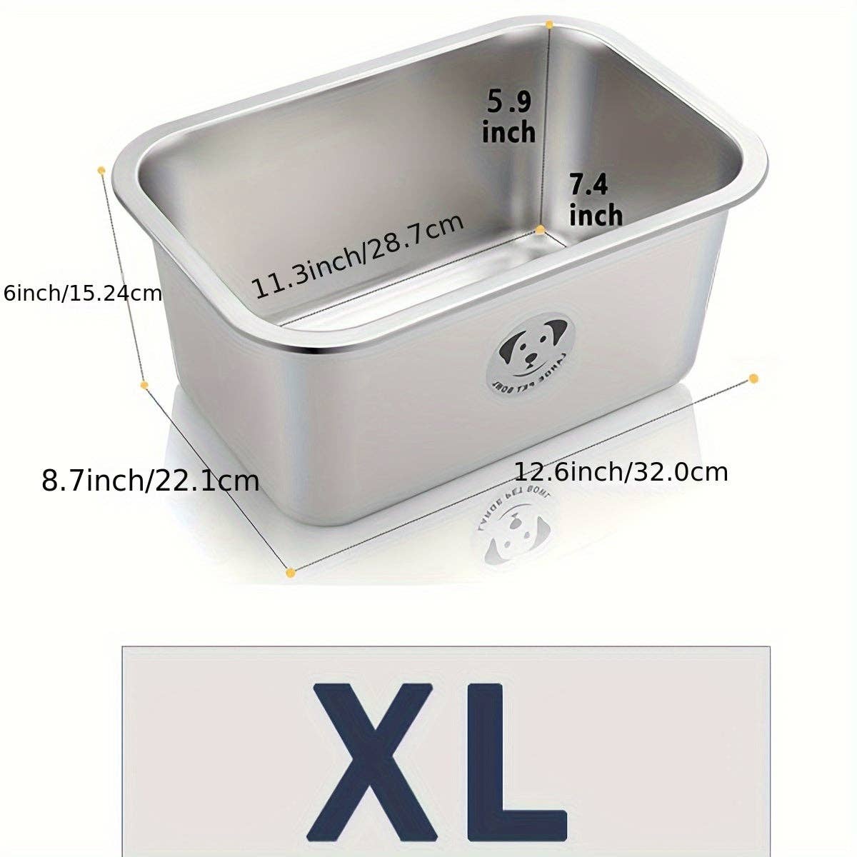 DIYSTORE – wholesale Pet bowl – Cat/dog – Stainless Steel Dog Bowls for Large Dogs, High Capacity Metal Dog Food Bowls, Ideal Food and Water Bowls for Large, X-Large, and Huge Dog4