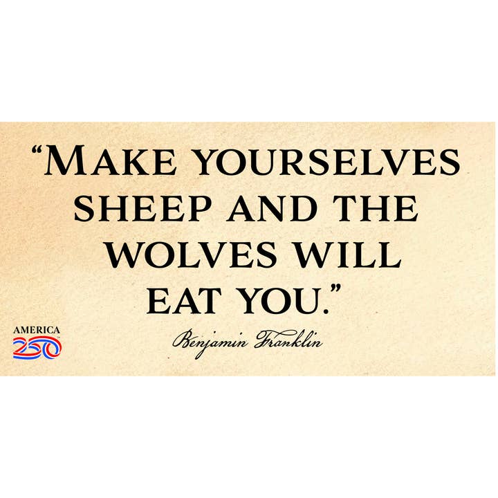 "Faites-vous moutons" Autocollant pour la vente par Nelson Gifts Wholesale