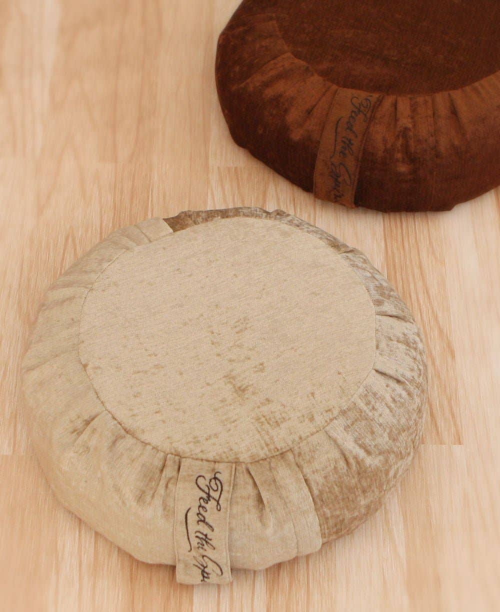 Buddha Groove - Wholesale Meditation Supplies - Earth Brown Chenille Zafu Cushion0