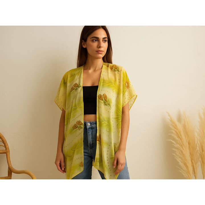 Fabrica Kraft – wholesale Kimono – Women's – Sari Kimonos | Fabric Shrugs | Multicolored Saree Kimono22