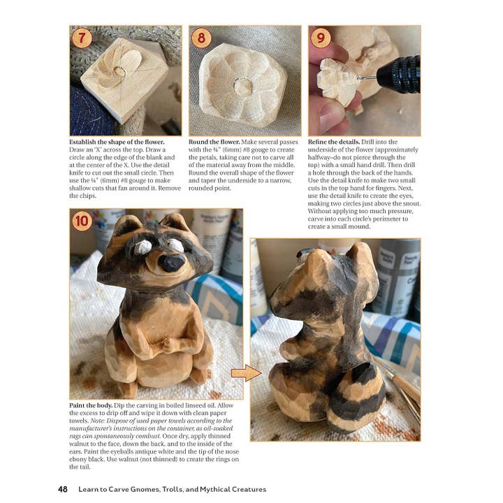 Fox Chapel Publishing - Wholesale Crafts, Hobbies & DIY - Learn to Carve Gnomes, Trolls, and Mythical Creatures5