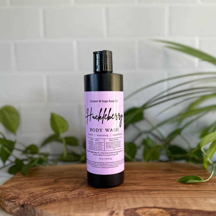 Juniper & Sage Soap Co. LLC - Wholesale Body Wash/Shower Gel - Huckleberry - Tallow & Honey Body Wash