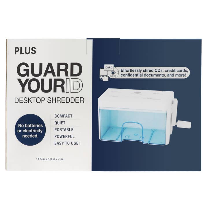 PLUS CORPORATION OF AMERICA - Wholesale Everyday greeting card - Guard Your ID 3 in 1 Desk Hand Shredder7