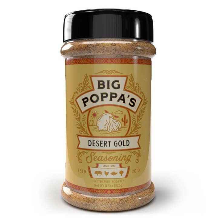 Big Poppa's Desert Gold Seasoning - 11.5oz for wholesale by Big Poppa Smoker