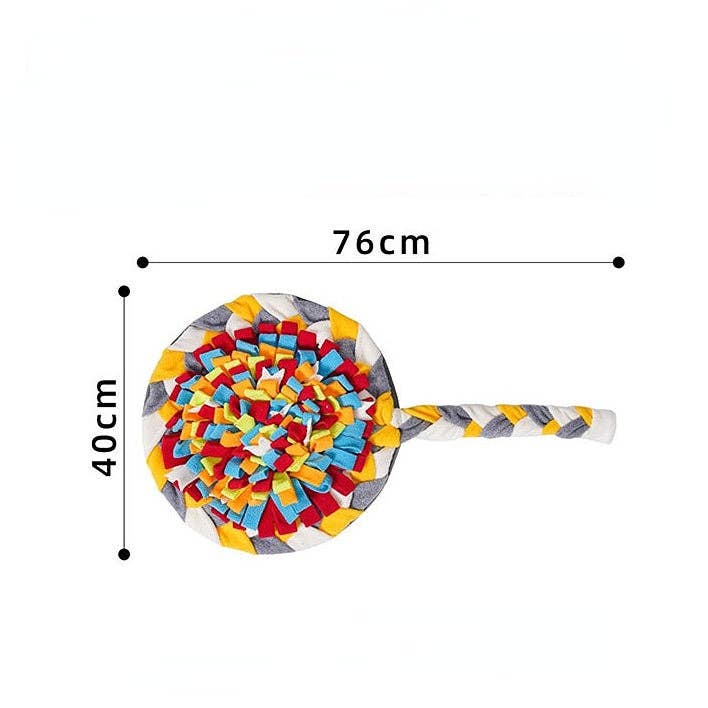 Cheerhunting - Vente Tapis de gamelle – chien - Snuffy - Tapis à renifler pour chien - Modèle Candy2