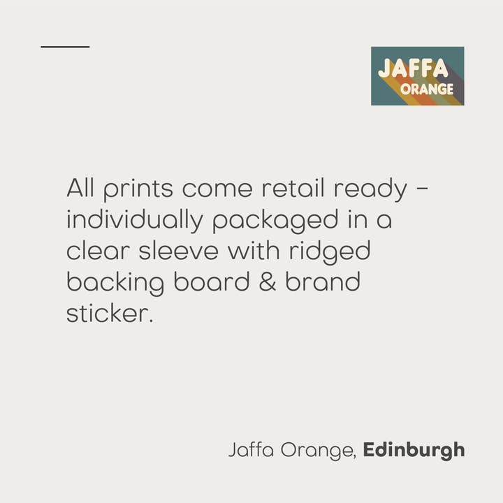 Jaffa Orange - Wholesale Poster - Bauhaus Poster, Mid Century Modern, Minimalis Bauhaus Print