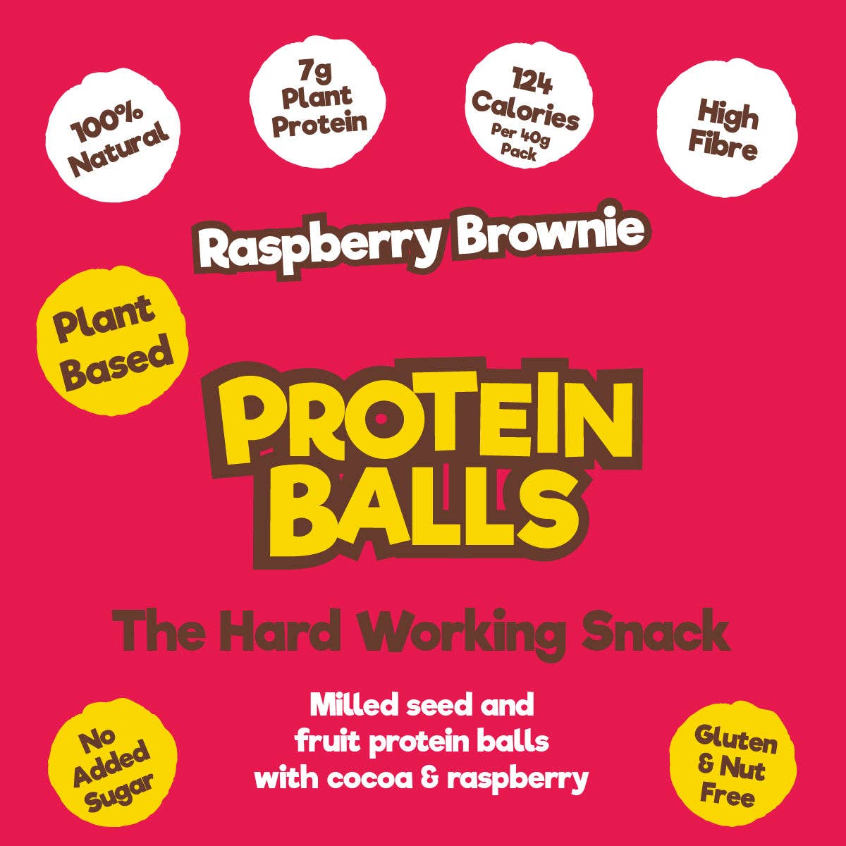 Good4U - Wholesale Fruit Snacks - Raspberry Brownie Protein Balls1