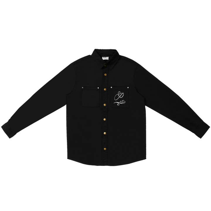 Cleo Twill Shirt - Black for wholesale by Ppfff. . .