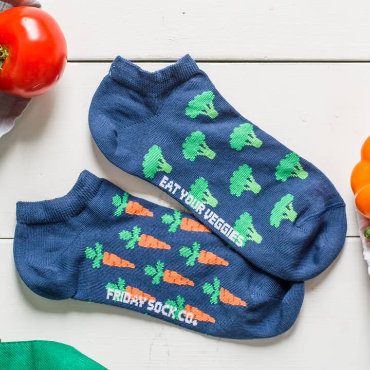 Friday Sock Co. - Wholesale Socks - Women's - Women’s Broccoli & Carrot Ankle Socks